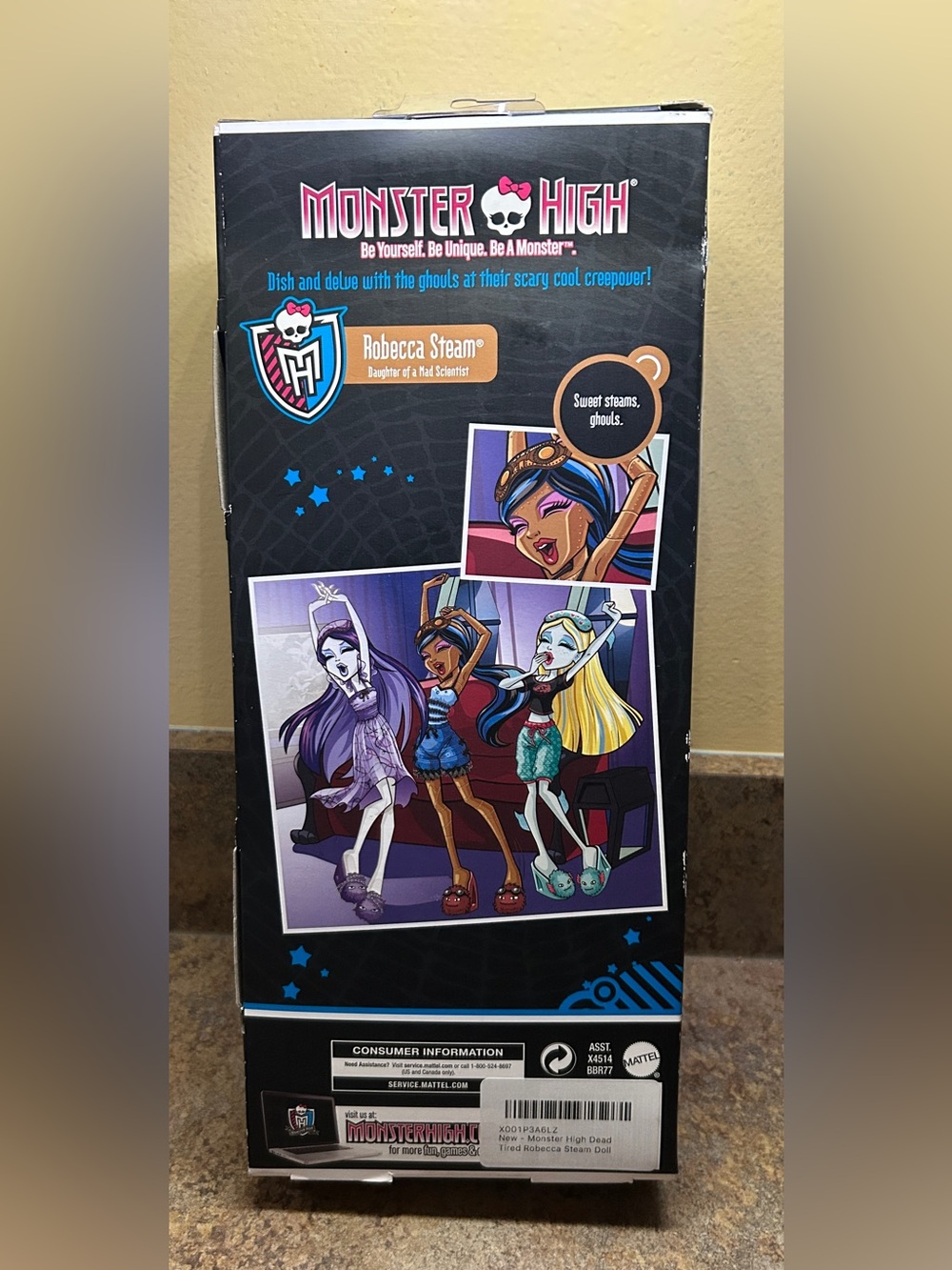 Monster High Robecca Steam Doll “DEAD TIRED”-NIB - Picture 5 of 7